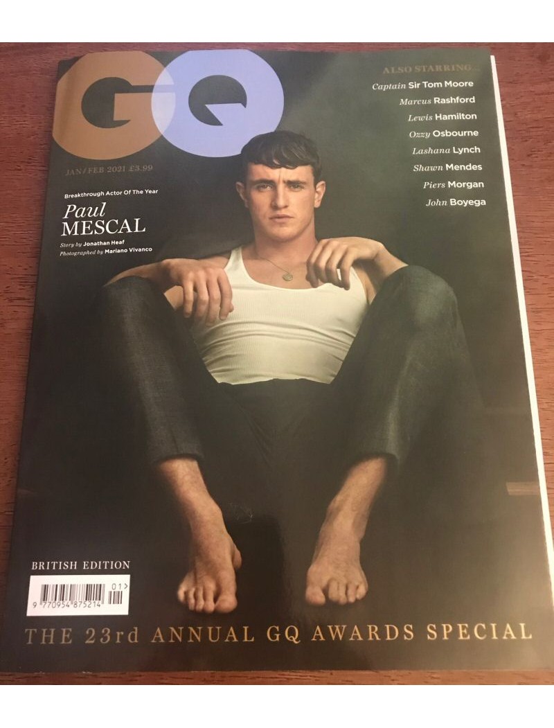 GQ Magazine 2021 01/21 Paul Mescal