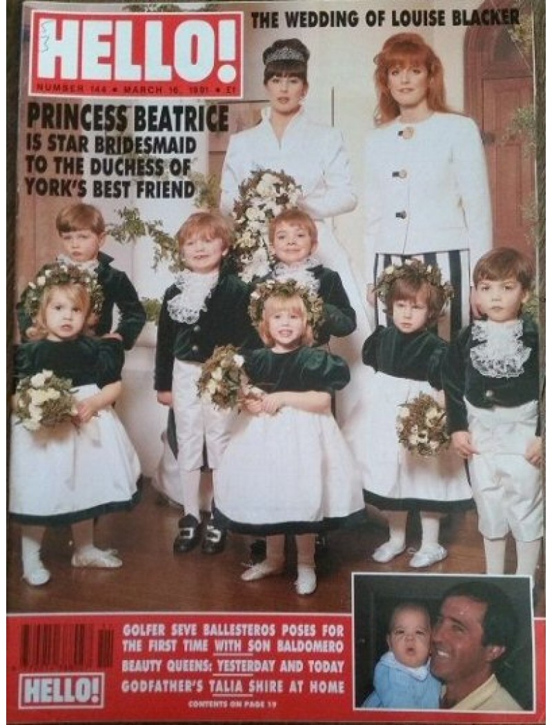 Hello Magazine Issue 144 16th March 1991 Hello Magazine Issue 144 16th March 1991