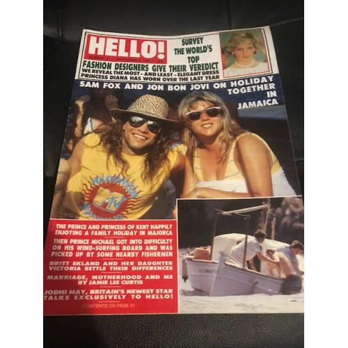 Hello Magazine 0016 Issue 16 - 3rd September 1988 Samantha Fox Jon Bon Jovi