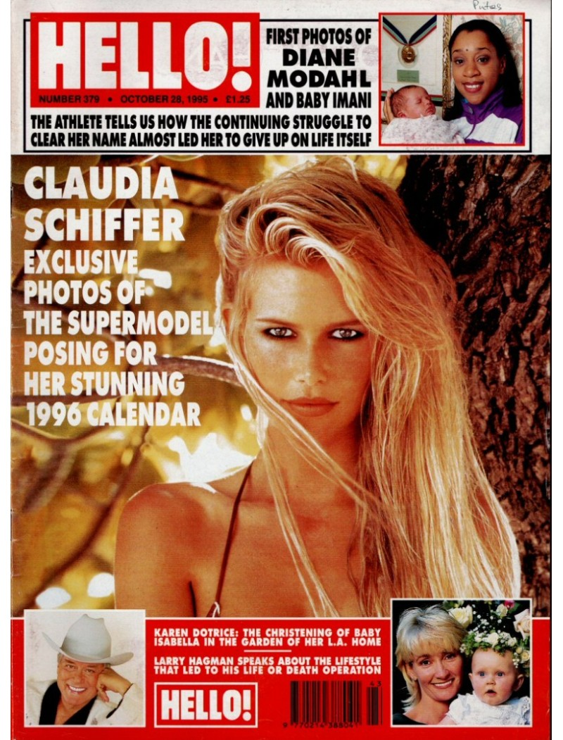 Hello Magazine Issue 379 28th October 1995 Claudia Schiffer