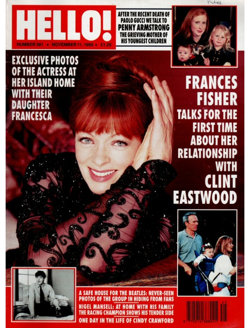 Hello Magazine Issue 381 11th November 1995 Frances Fisher Hello Magazine Issue 381 11th November 1995 Frances Fisher