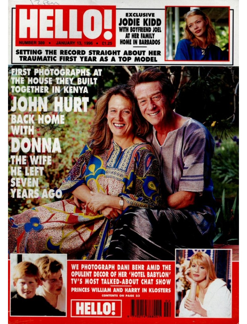 Hello Magazine Issue 389 13th January 1996 John Hurt Hello Magazine Issue 389 13th January 1996 John Hurt
