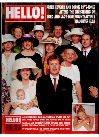 Hello Magazine Issue 412 22nd June 1996 Hello Magazine Issue 412 22nd June 1996