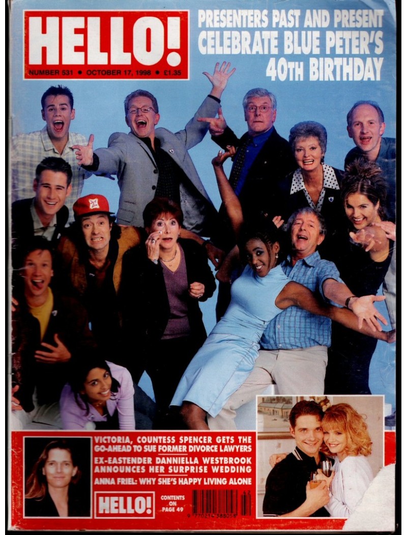 Hello Magazine Issue 531 17th October 1998