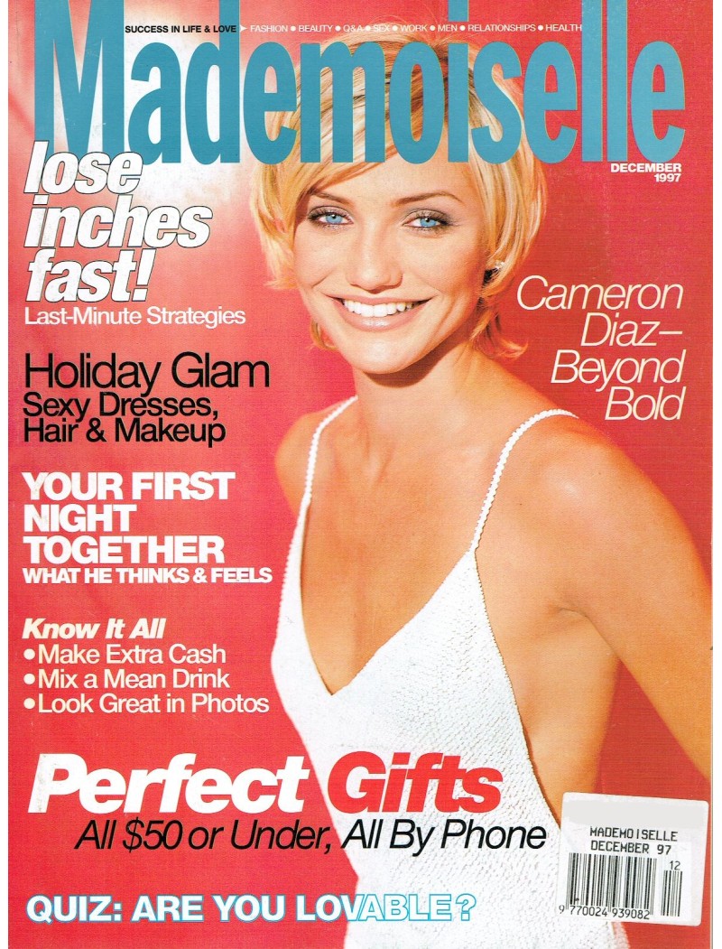 Mademoiselle Magazine December 1997 Cameron Diaz