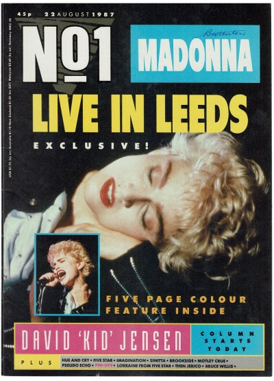 Number One Magazine - 1987 22/08/87 - Madonna Exclusive