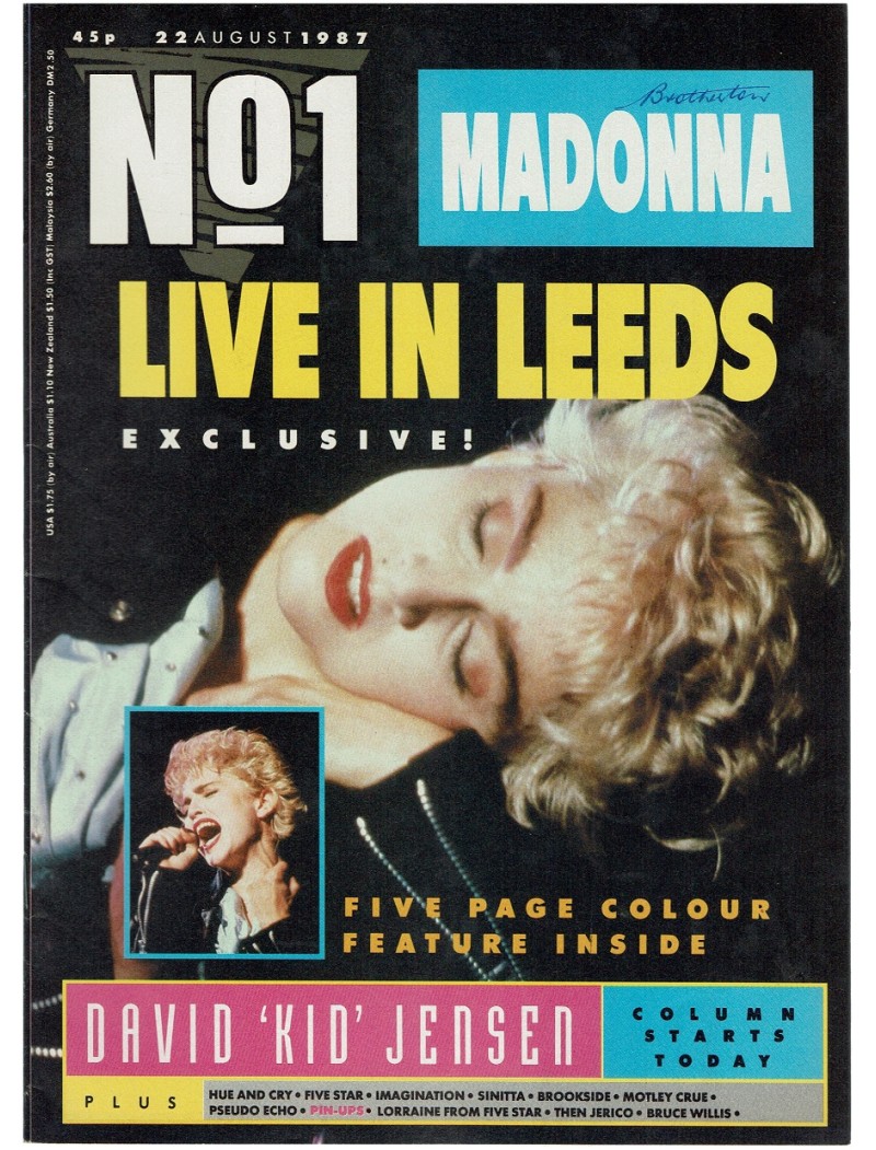 Number One Magazine - 1987 22/08/87 - Madonna Exclusive