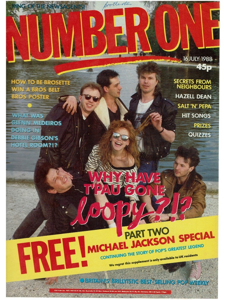Number One Magazine 16th July 1988 Carol Decker Rick Astley