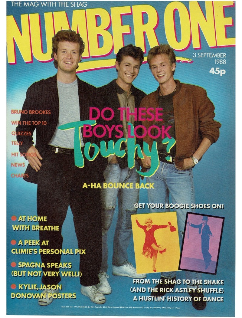 Number One Magazine 3rd September 1988 Aha Duran Duran