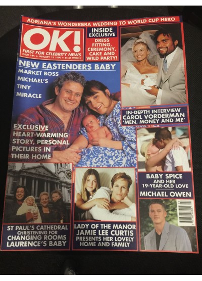 OK Magazine 144 15th January 1999 Carol Vorderman