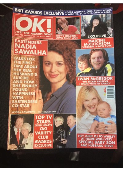 OK Magazine 150 26th February 1999 Nadia Sawalha