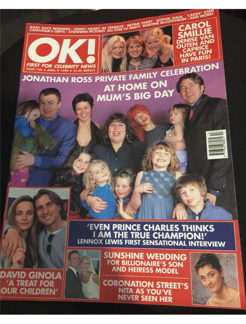 OK Magazine 156 9th April 1999 Jonathan Ross OK Magazine 156 9th April 1999 Jonathan Ross
