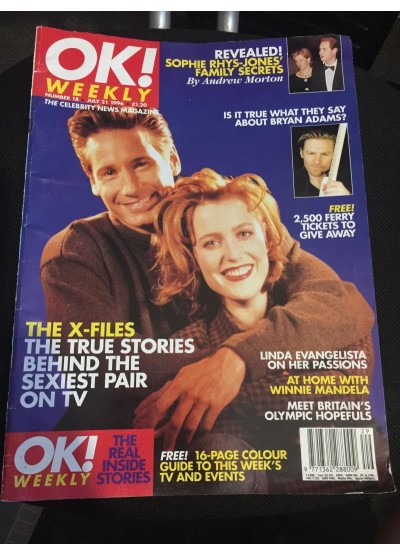 OK Magazine 18 21st July 1996 Gillian Anderson David Duchovny