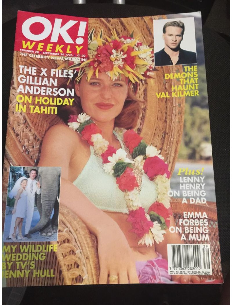 OK Magazine 28 29th September 1996 Gillian Anderson OK Magazine 28 29th September 1996 Gillian Anderson