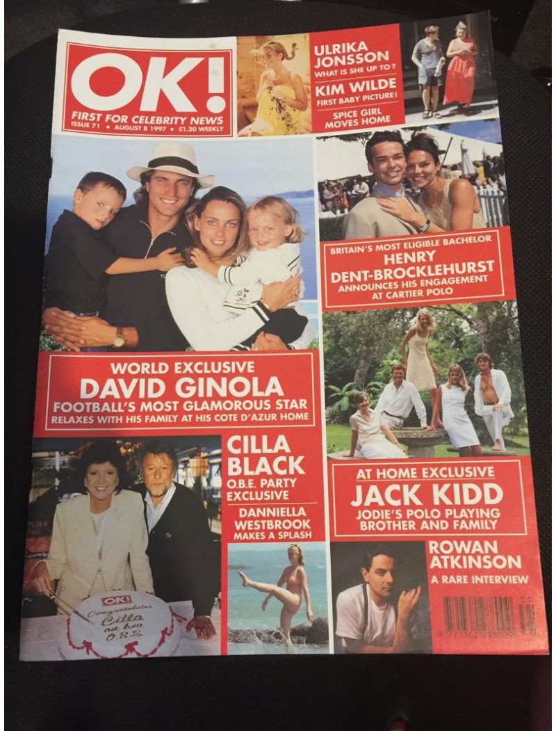 OK Magazine 71 8th August 1997 David Ginola OK Magazine 71 8th August 1997 David Ginola