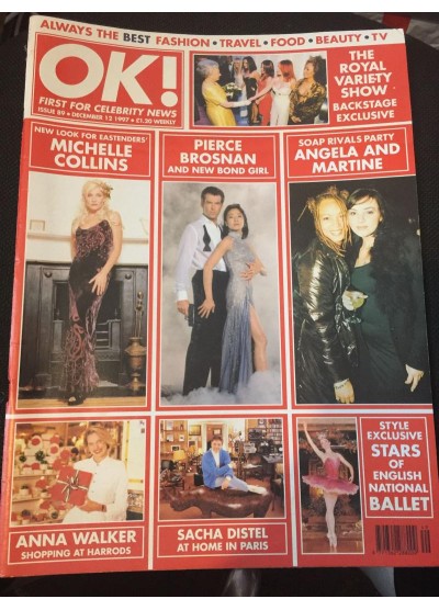 OK Magazine 89 12th December 1997 Michelle Collins