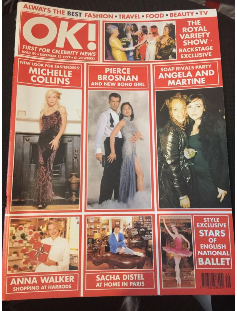 OK Magazine 89 12th December 1997 Michelle Collins OK Magazine 89 12th December 1997 Michelle Collins