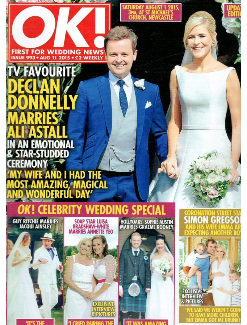 OK Magazine 993 11th August 2015 Declan Donnelly