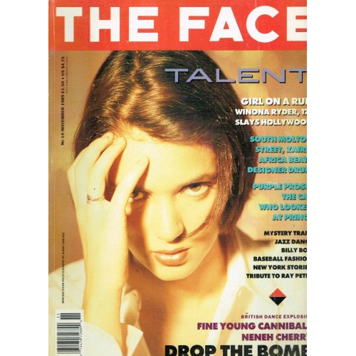 The Face Magazine 1989 11/89 Winona Ryder