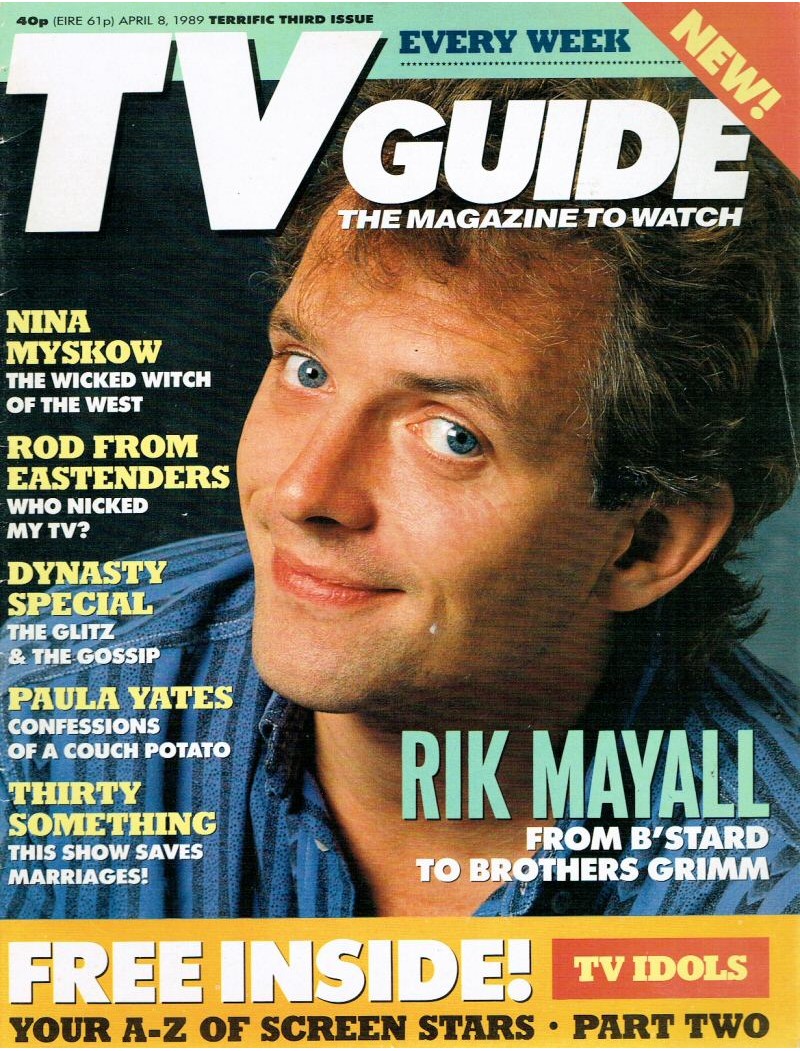 TV Guide Magazine 1989 08/04/89 Rik Mayall