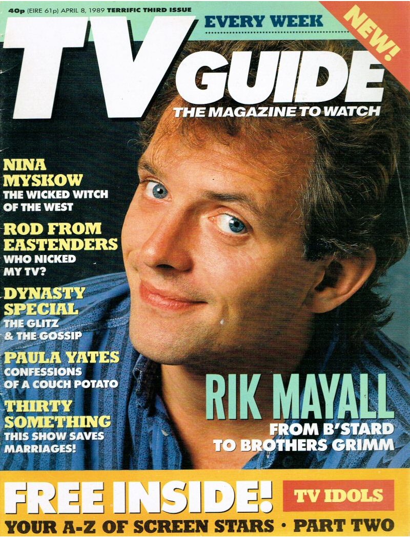 TV Guide Magazine 8th April 1989 Rik Mayall TV Guide Magazine 8th April 1989 Rik Mayall