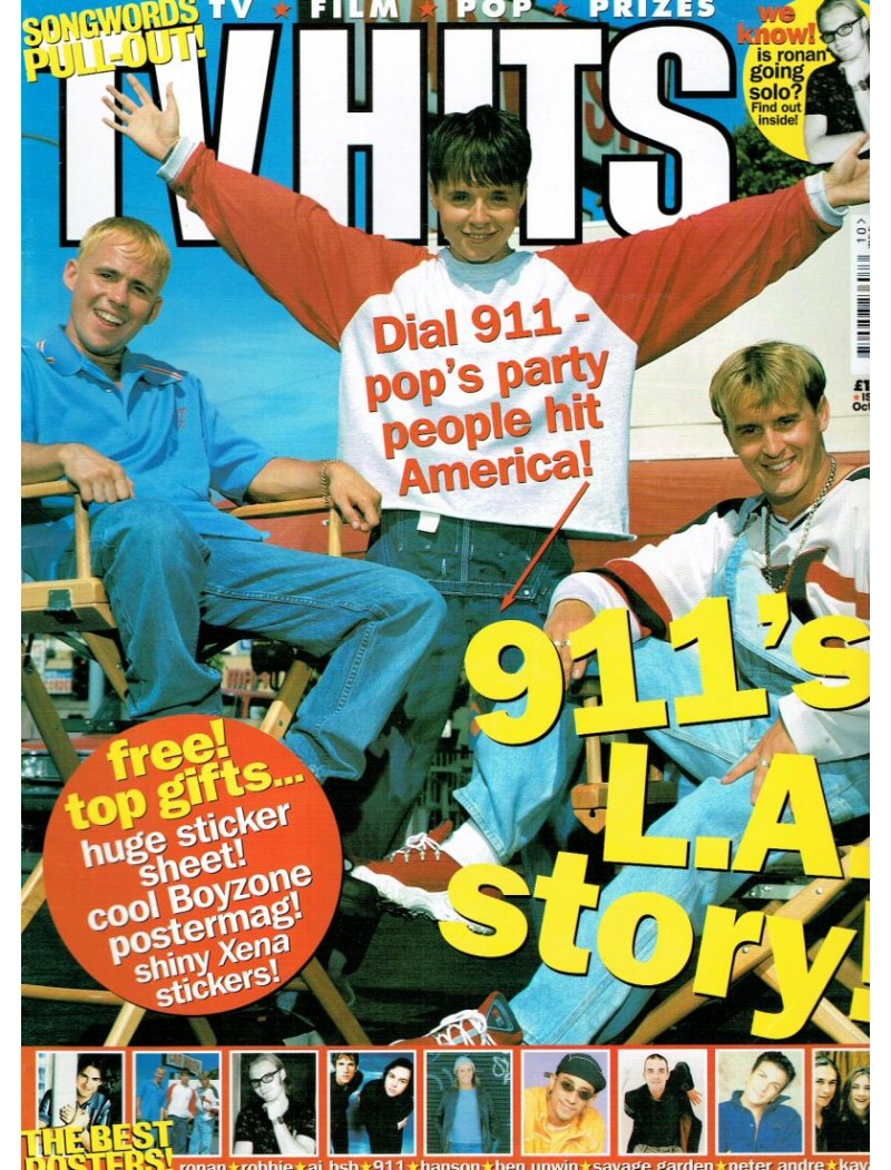 TV Hits Magazine - Issue 98 - October 1997 911 Savage Garden Kylie Backstreet Boys Hanson