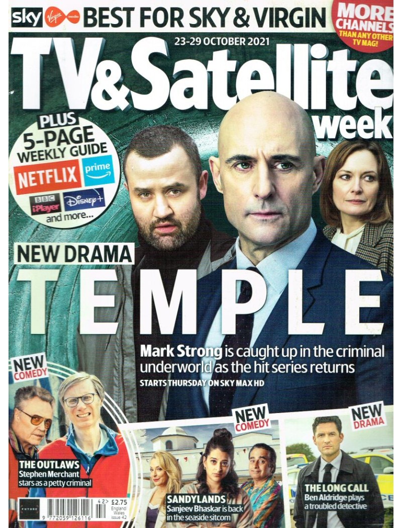 TV & Satellite Week Magazine 23rd October 2021 Mark Strong Stephen Merchant Alex Scott TV & Satellite Week Magazine 23rd October 2021 Mark Strong Stephen Merchant Alex Scott