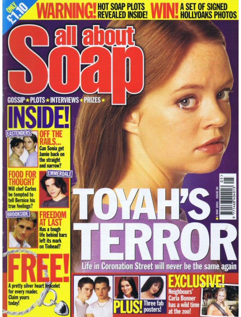 All About Soap Magazine - 020 - 4th May 2001 Natalie Cassidy Georgia Taylor Kacey Ainsworth Lisa Kay Ryan Thomas All About Soap Magazine - 020 - 4th May 2001 Natalie Cassidy Georgia Taylor Kacey Ainsworth Lisa Kay Ryan Thomas