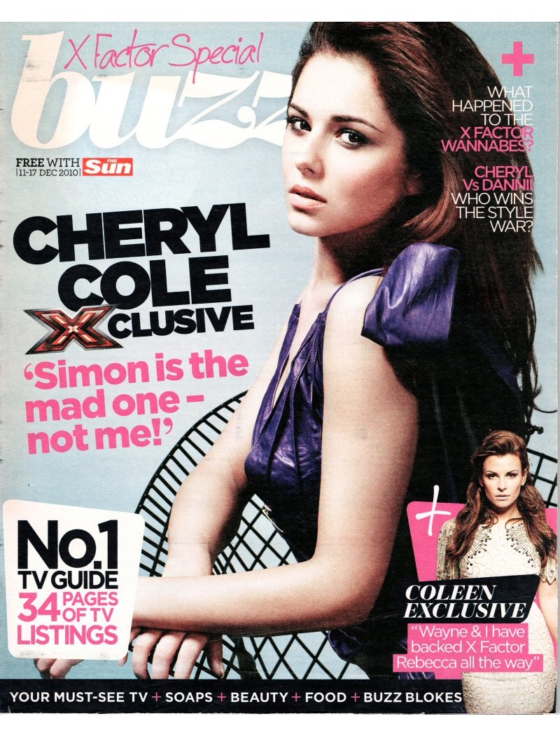 Buzz Magazine 11th December 2010 Cheryl Cole Cover