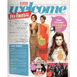 Buzz Magazine 11th December 2010 Cheryl Cole Cover
