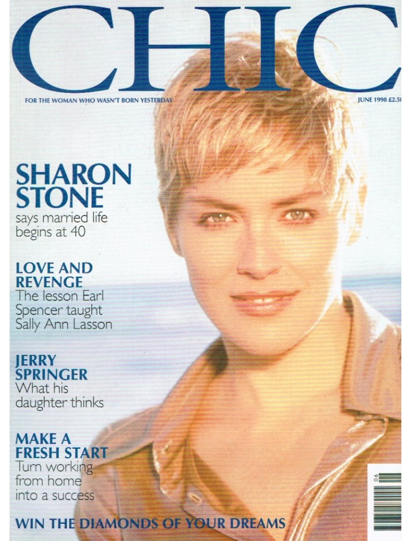 Chic Magazine 1998 06/98 June 1998 Sharon Stone