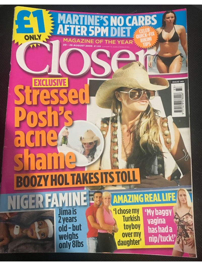 Closer Magazine - 149 - 20th August 2005