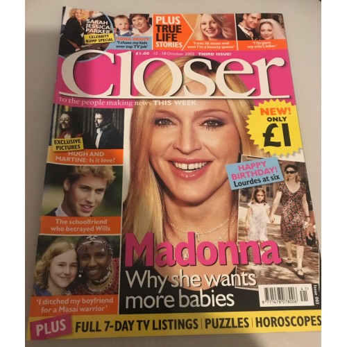 Closer Magazine - 003 - 12th October 2002