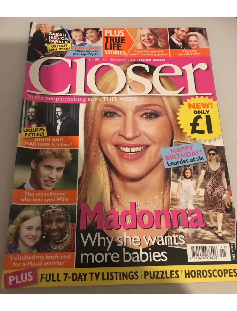 Closer Magazine - 003 - 12th October 2002