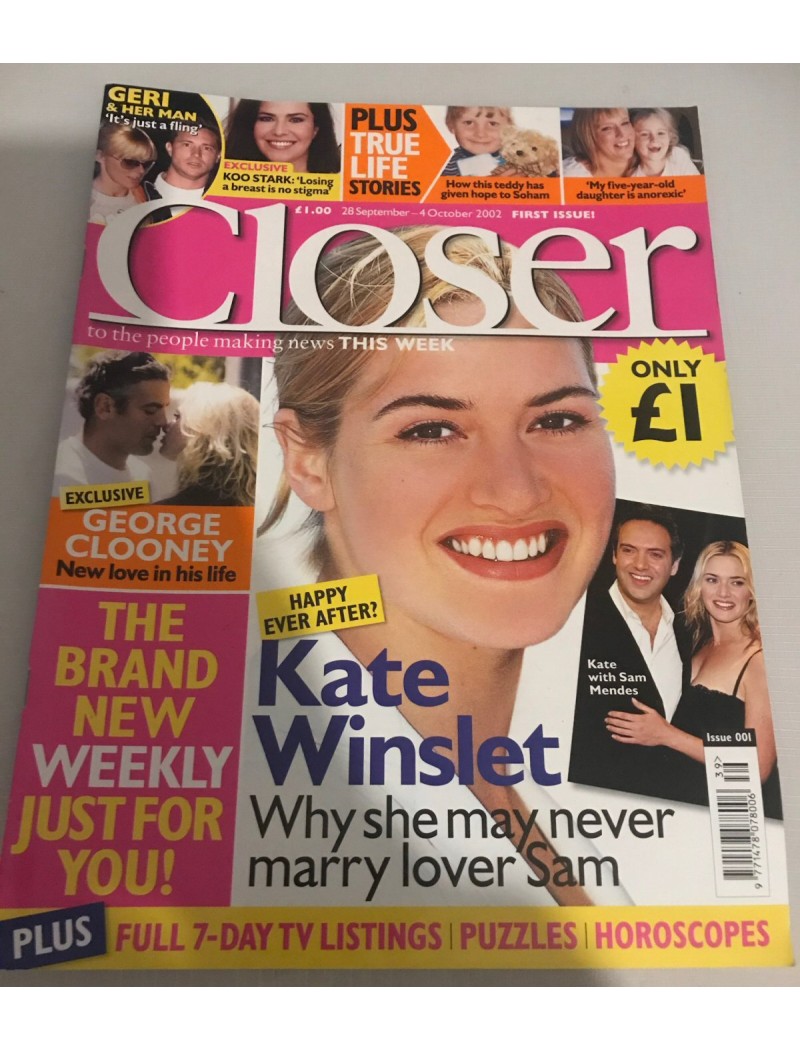 Closer Magazine - 001 - 28th September 2002 (FIRST ISSUE)