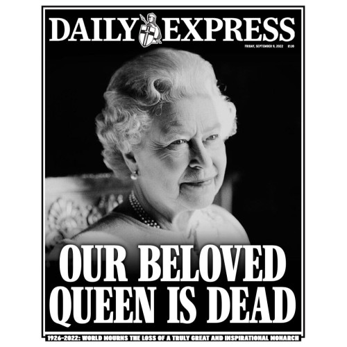 DAILY EXPRESS NEWSPAPER 9th Sept 2022 Death of QUEEN ELIZABETH II 1926 - 2022