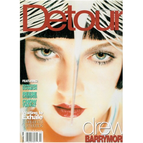 Detour Magazine 1998 February 1998 Drew Barrymore