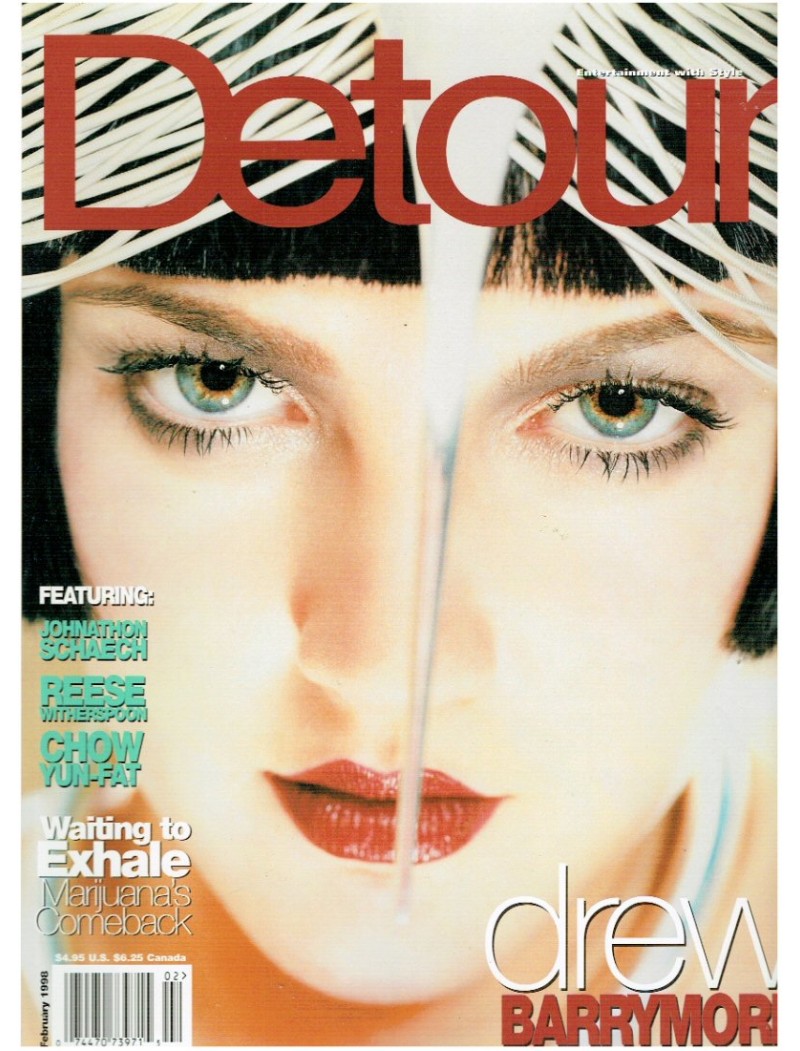 Detour Magazine 1998 February 1998 Drew Barrymore