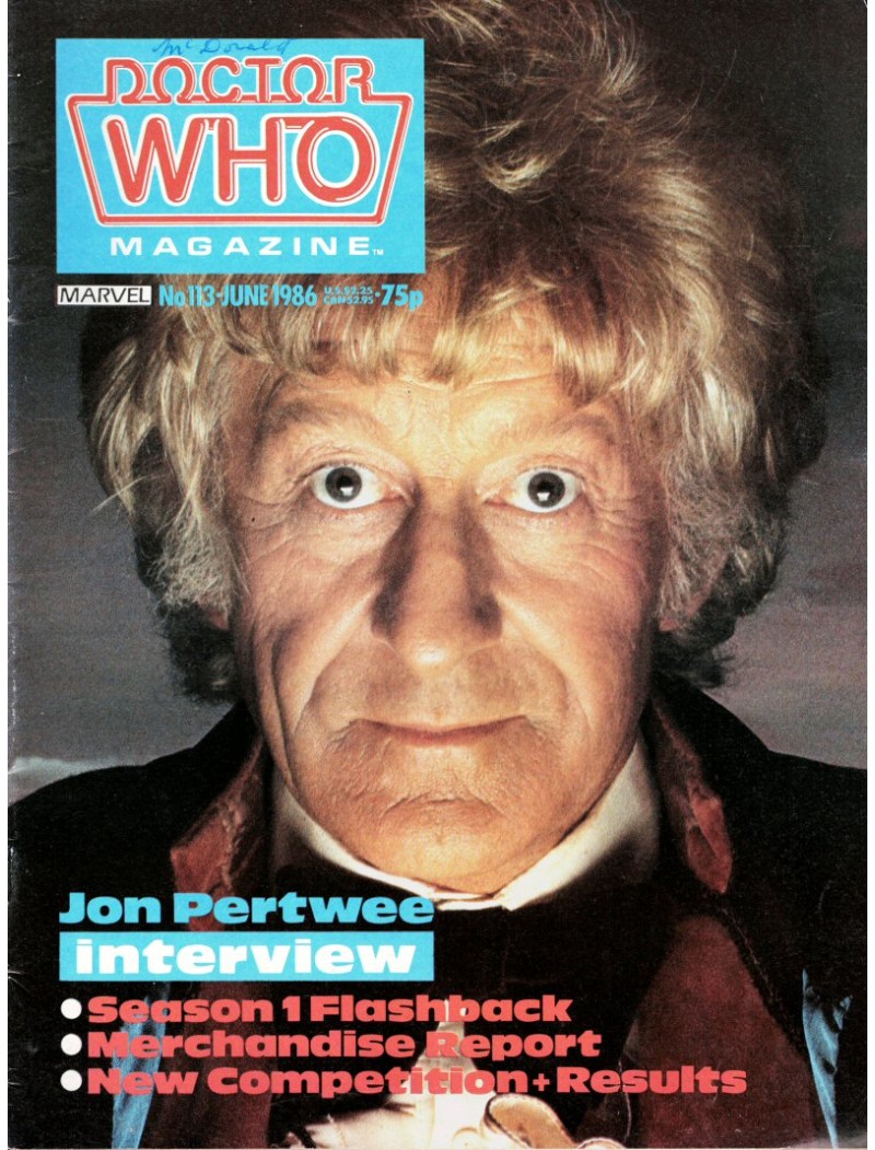 Doctor Who Magazine 113 Doctor Who Magazine 113