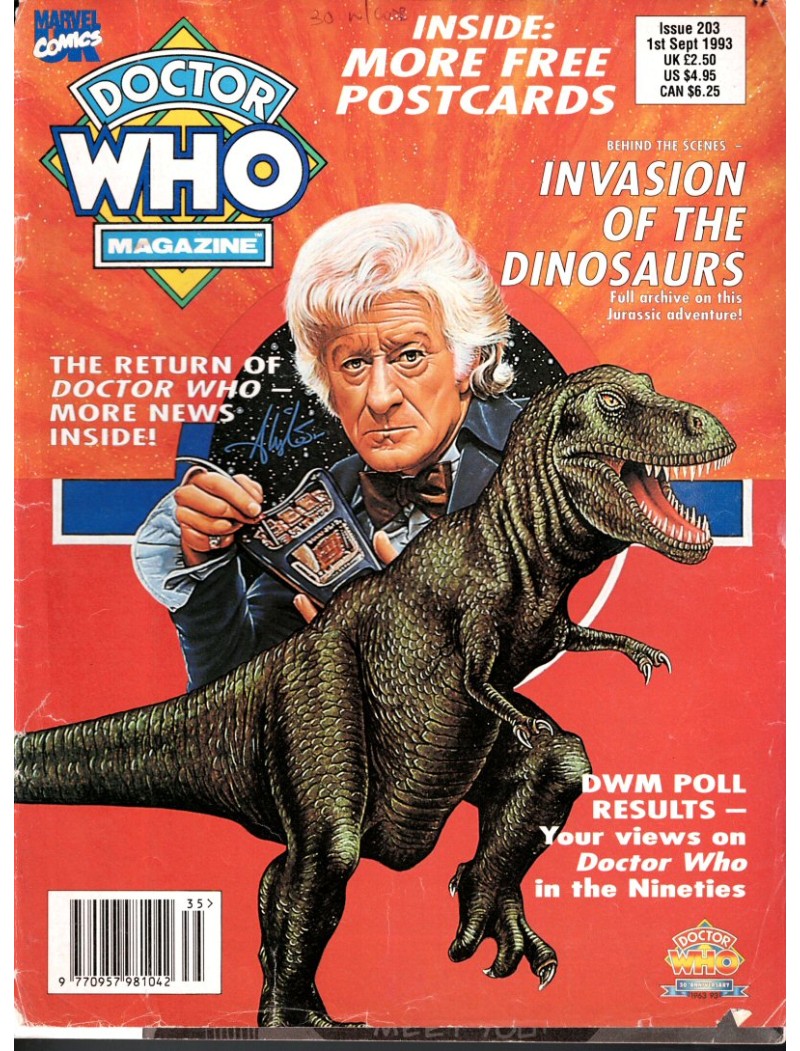 Doctor Who Magazine 203 Jon Pertwee