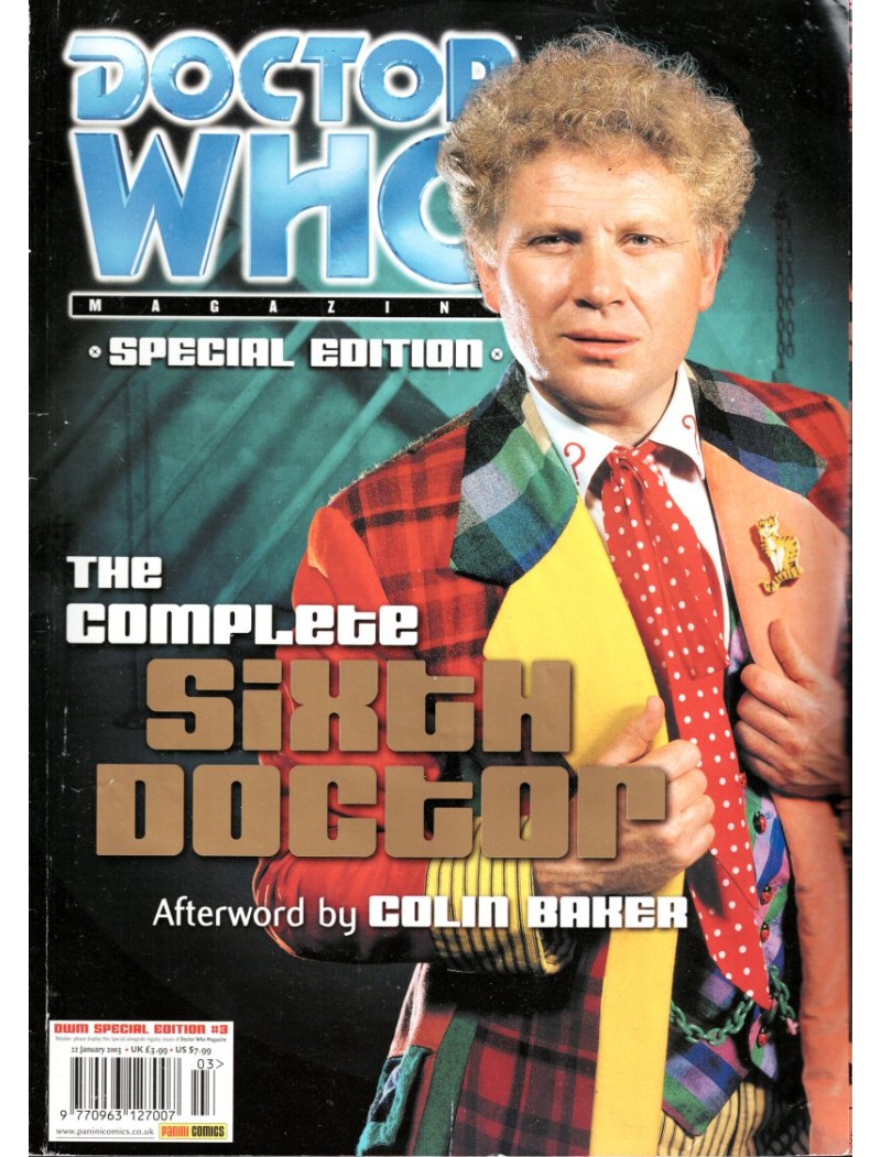 Doctor Who Magazine 6th The Sixth Doctor Colin Baker