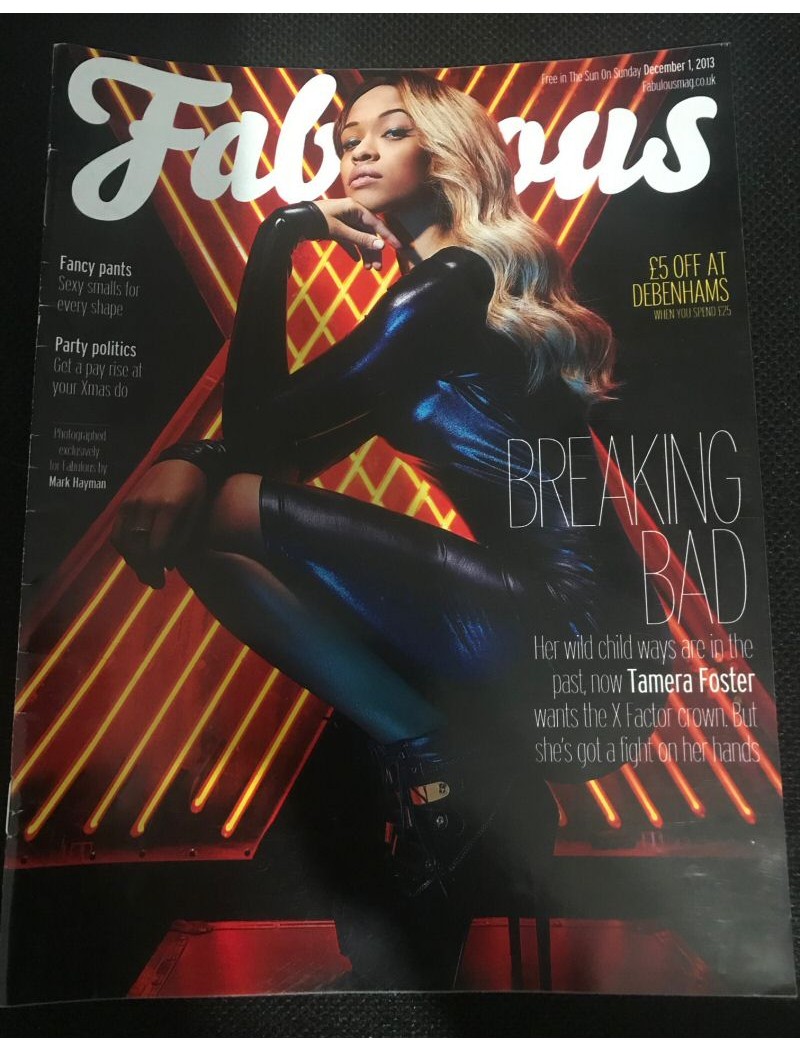 Fabulous Magazine 2013 01/12/13 Tamera Foster X Factor