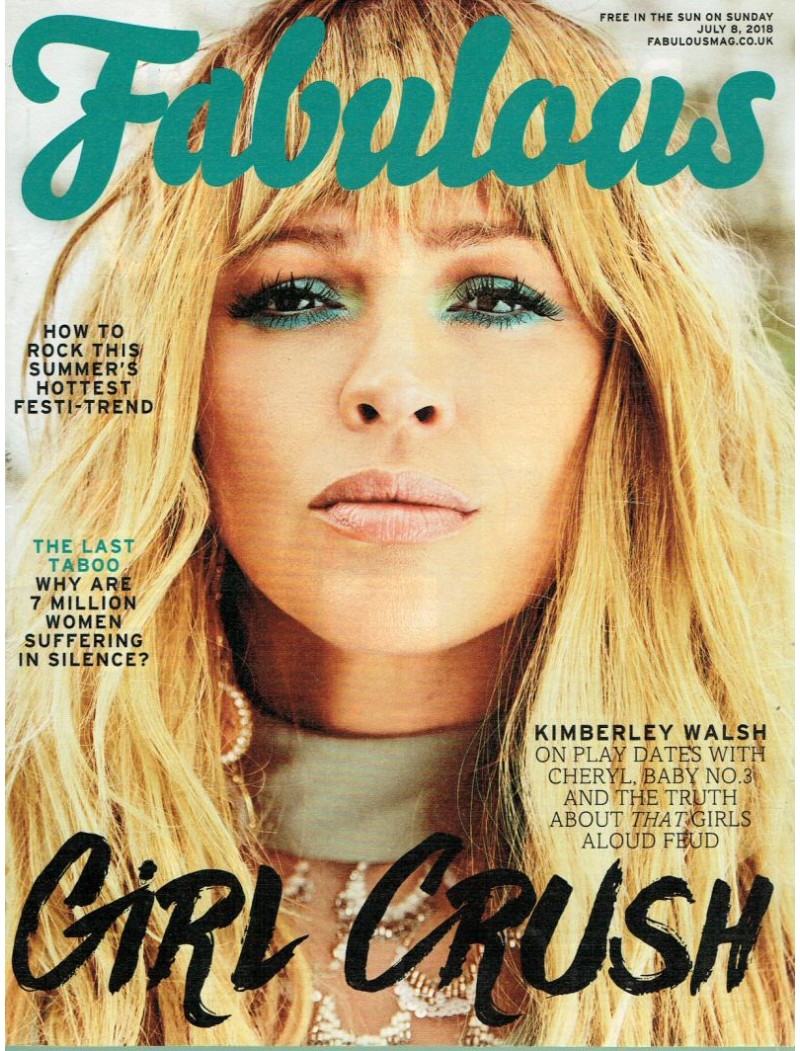 Fabulous Magazine 2018 8th July 2018 Kimberley Walsh Fabulous Magazine 2018 8th July 2018 Kimberley Walsh