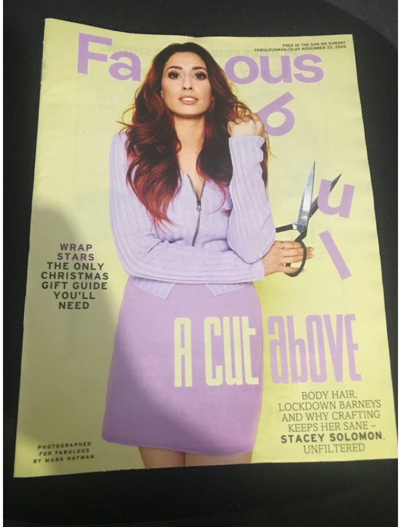 Fabulous Magazine 2020 22/11/20 Stacey Solomon
