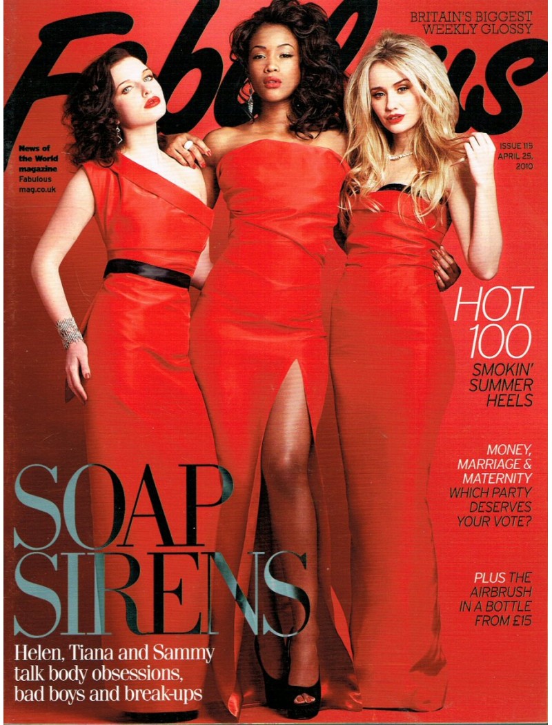 Fabulous Magazine 2010 25/04/10 Helen Flannagan, Sammy Winward, Tiana Benjamin