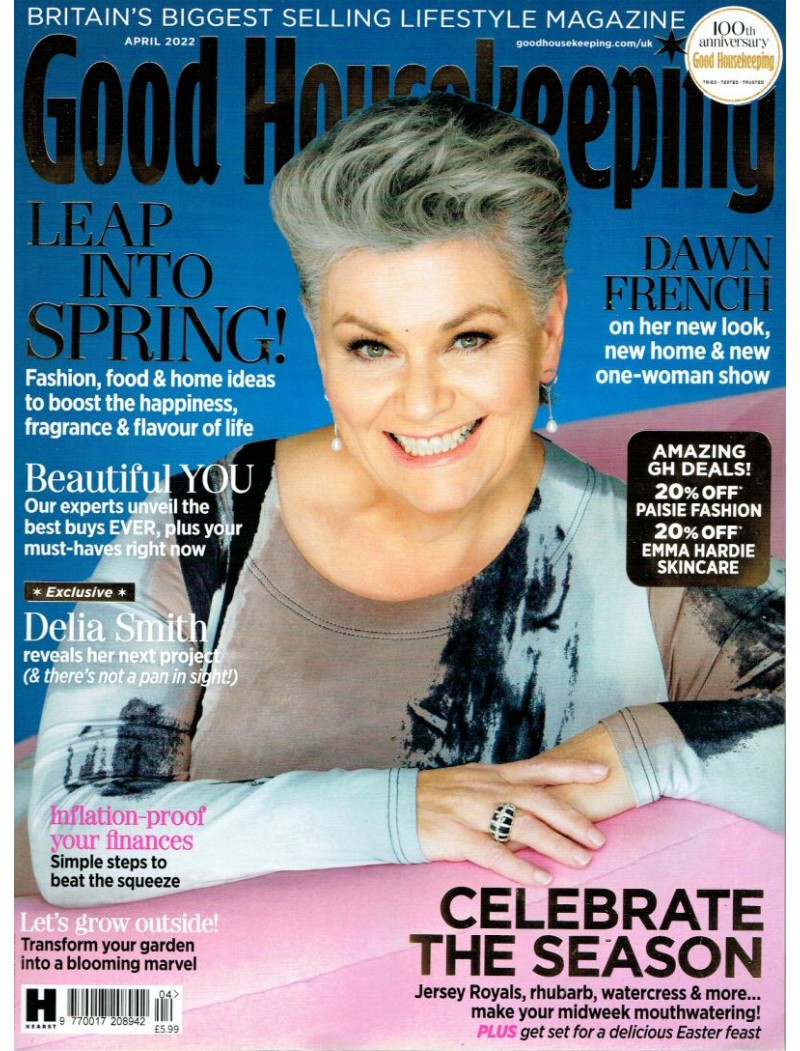 Good Housekeeping Magazine April 2022 Dawn French Good Housekeeping Magazine April 2022 Dawn French