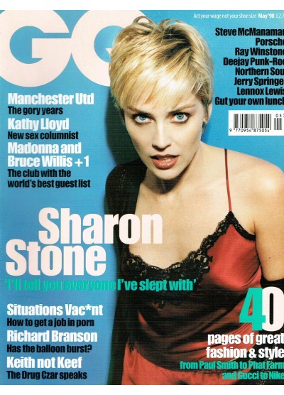 GQ Magazine 1998 May 1998 Sharon Stone
