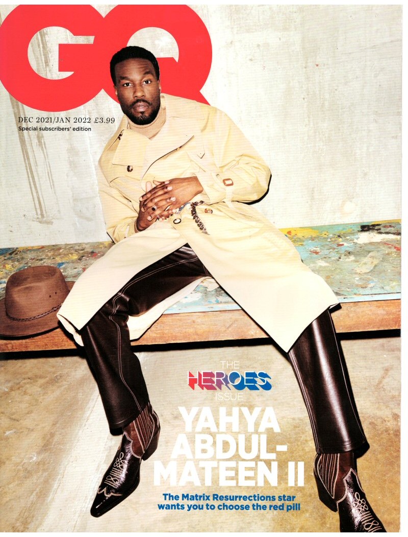 GQ Magazine December 2021 Yahya Abdul Mateen II GQ Magazine December 2021 Yahya Abdul Mateen II