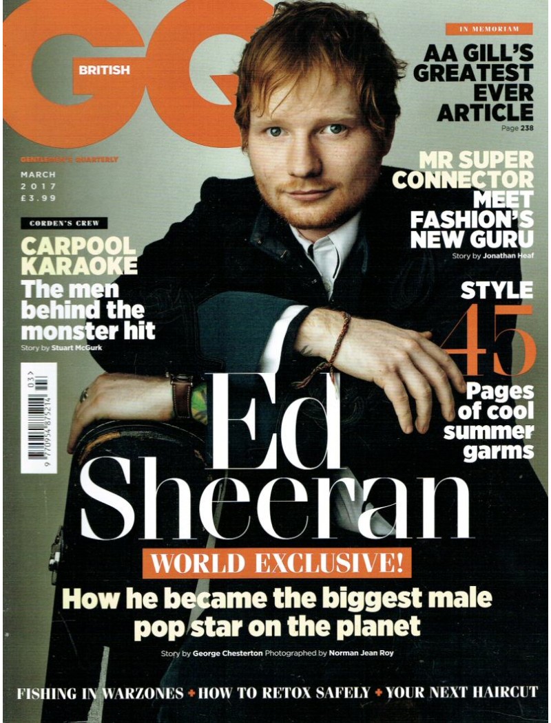 GQ Magazine 2017 March 2017 Ed Sheeran