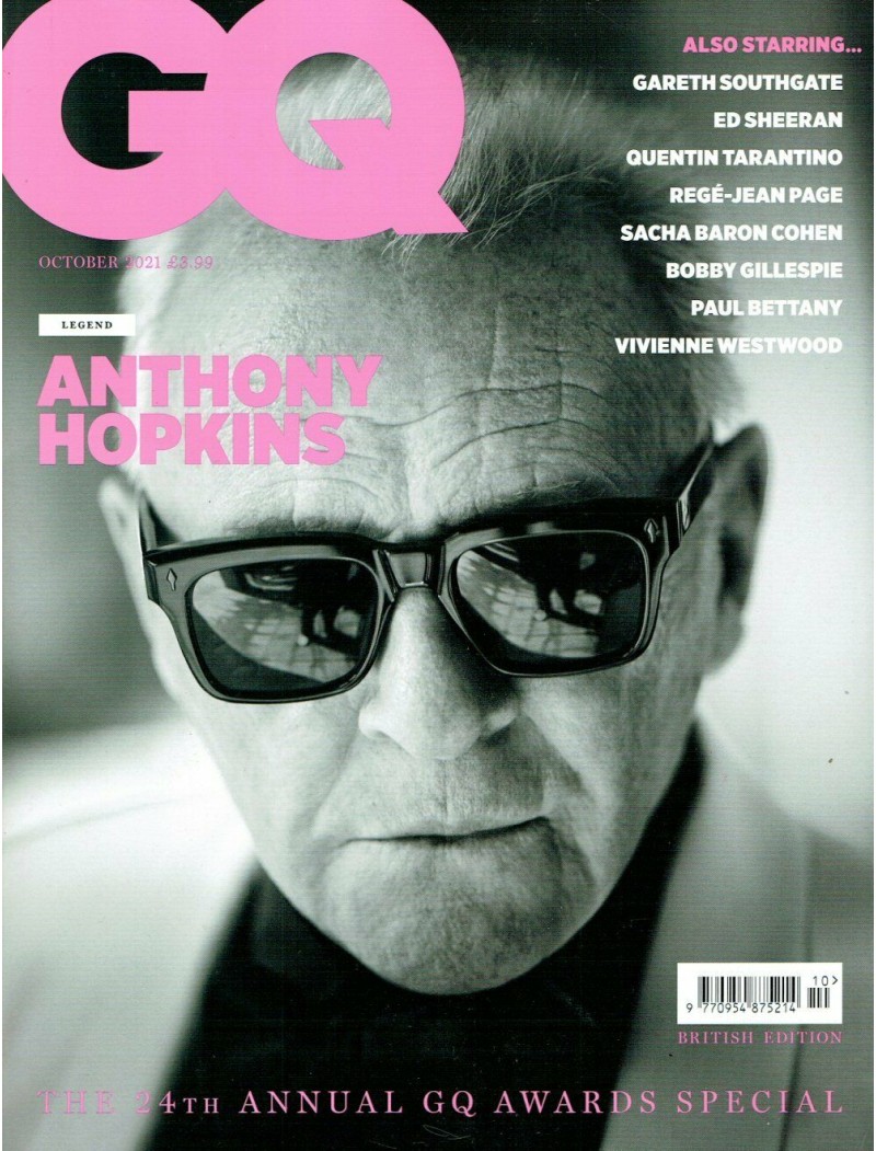 GQ Magazine 2021 10/21 Anthony Hopkins GQ Magazine 2021 10/21 Anthony Hopkins